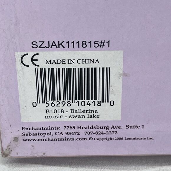 Enchantmints Pink Ballerina Swan Lake Dancer 6” Music Box 4 Drawers WORKS - Picture 11 of 12